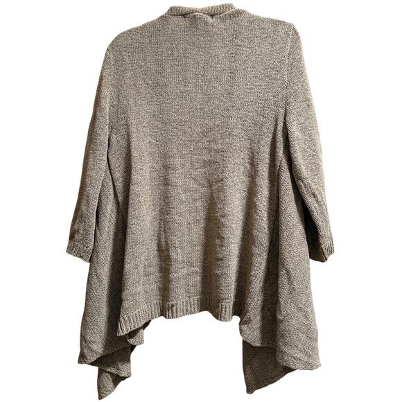 August Silk Tan Knit Cardigan - Size Large - Picture 7 of 7